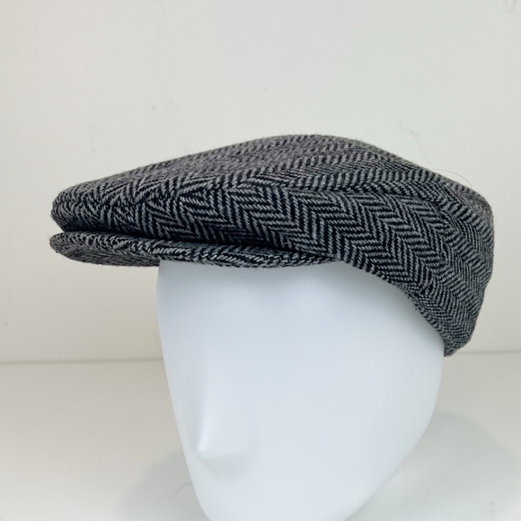 STETSON Wool Blend Herringbone Driving Cap Hat Size XL - Picture 2 of 8